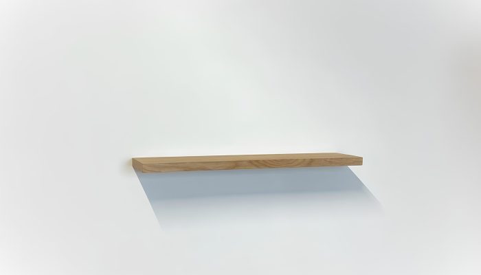 Étagère murale en chêne massif